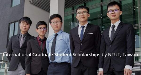 International Graduate Student Scholarships by NTUT, Taiwan
