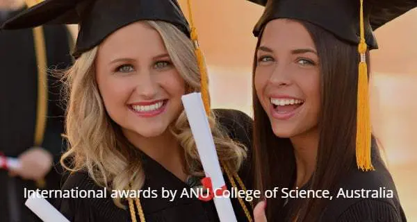 International awards by ANU College of Science, Australia