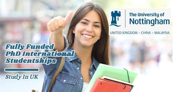 International Fully Funded PhD Scholarship in UK