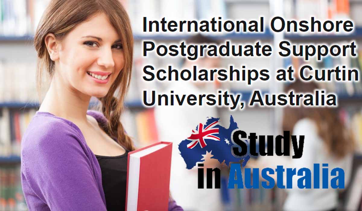 Onshore Postgraduate Support International Scholarships in Australia