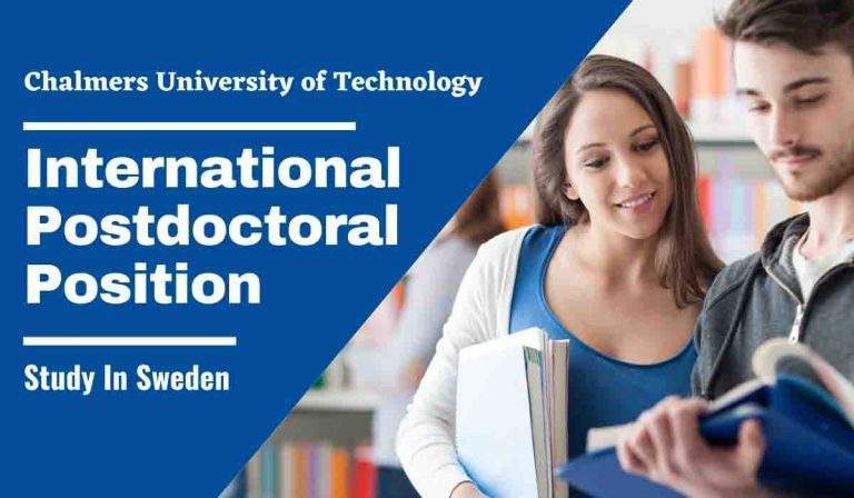 International Postdoctoral Scholarships Chalmers University of Technology, Sweden