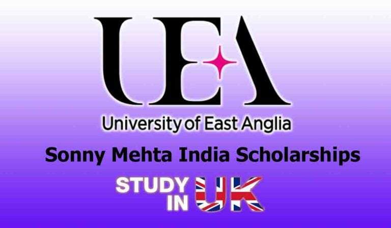 Sonny Mehta India Scholarships, UK 2022-23