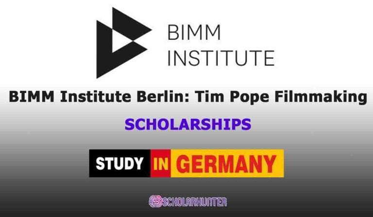 BIMM Institute Berlin: Tim Pope Filmmaking Scholarship, Germany 2022/23 (Fully Funded)