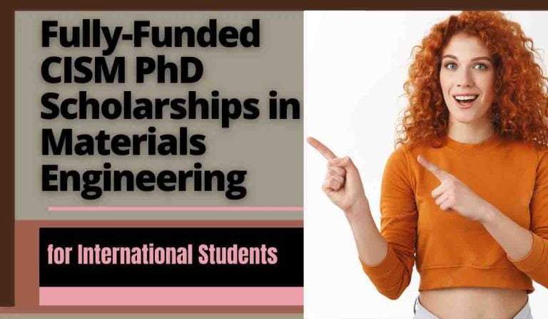 CISM PhD Scholarships for International Students, UK (Fully-Funded)