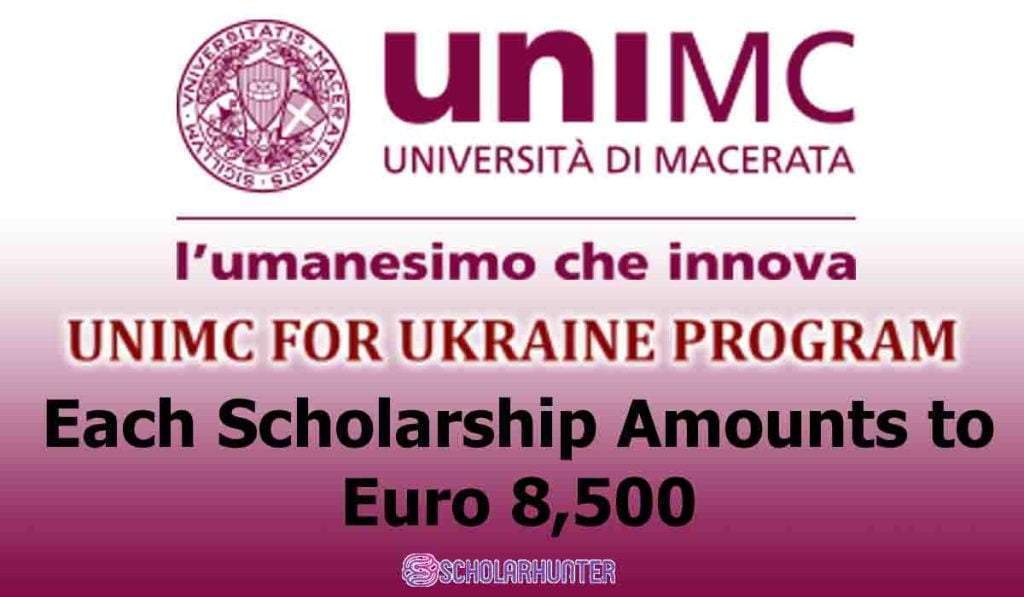 International UNIMC For Ukraine Program Scholarship Amounts to Euro 8,500