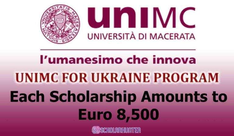 International UNIMC For Ukraine Program Scholarship Amounts to Euro 8,500