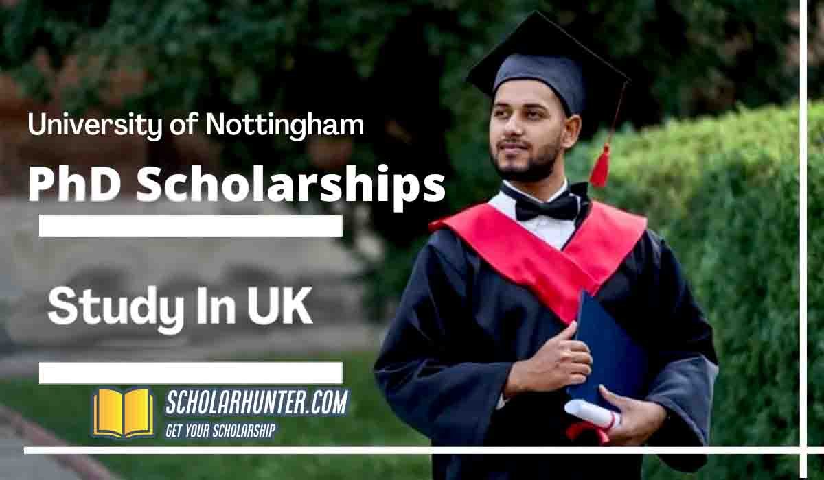 HSRDM PhD Scholarships 2022 University of Nottingham UK