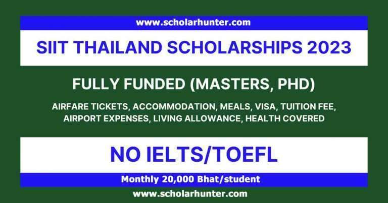 International SIIT Scholarships 2023 in Thailand (Fully-Funded Scholarships)