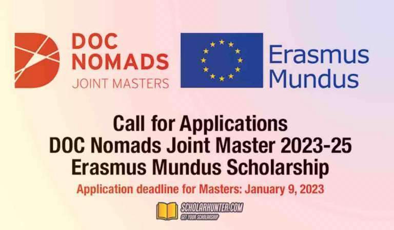Erasmus Mundus Scholarships - DOC Nomads Joint Master European Scholarships 2023-25 9 Erasmus Mundus Scholarships - DOC Nomads Joint Master European Scholarships 2023-25