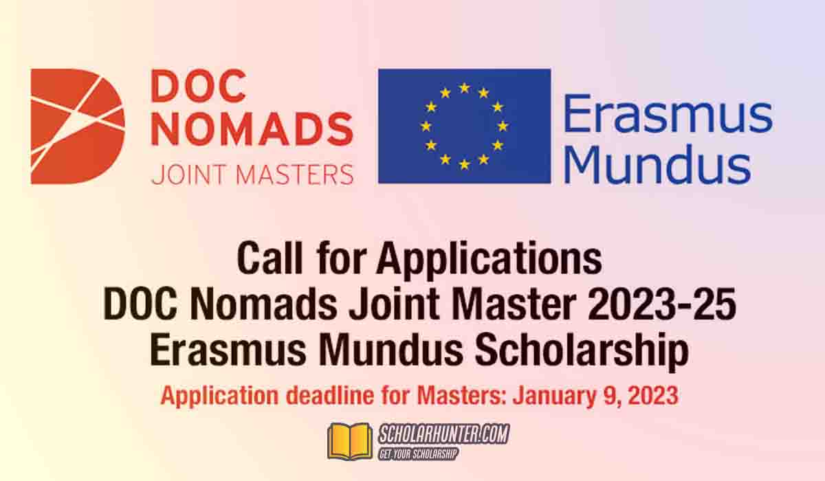 Erasmus Mundus Scholarships - DOC Nomads Joint Master European Scholarships 2023-25