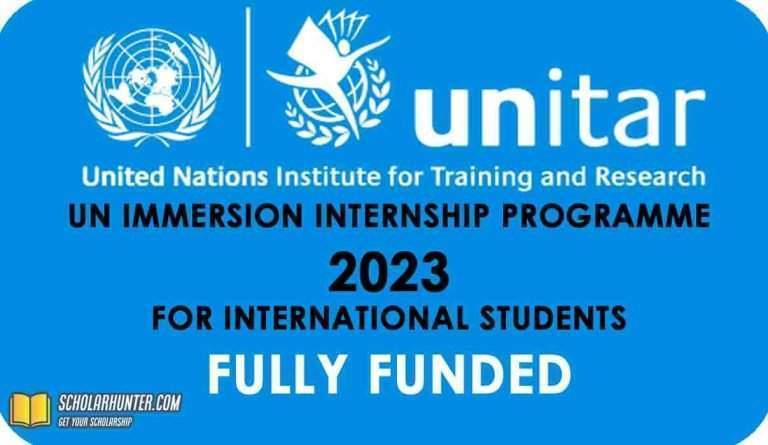 UN Immersion Internship Programme 2023 for International Students - Fully Funded