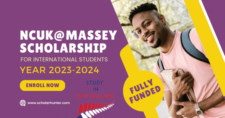 NCUK@Massey Scholarship Study at University of Massey, New Zealand