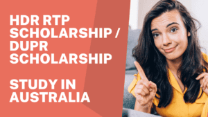 HDR RTP Scholarship / DUPR Scholarship