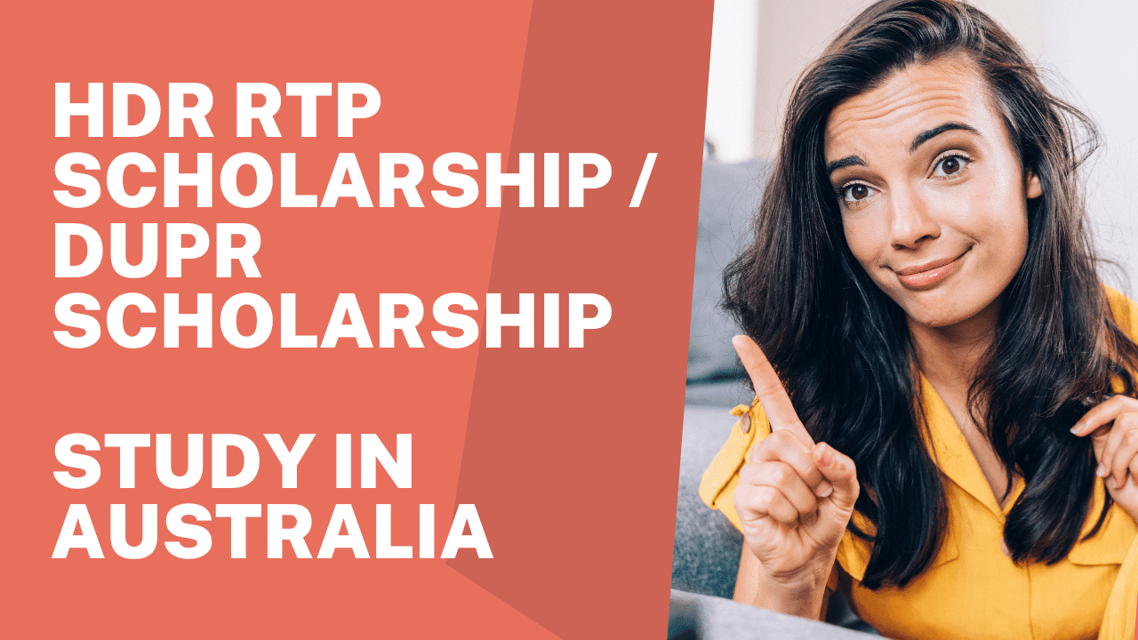 HDR RTP Scholarship / DUPR Scholarship