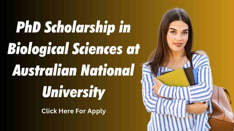 Gwendolyn Woodroofe PhD Scholarship in Biological Sciences at Australian National University 12 PhD Scholarship in Biological Sciences at Australian National University