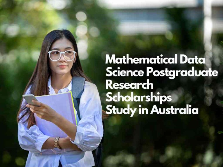 Mathematical Data Science Postgraduate Research Scholarships in Australia for International Students