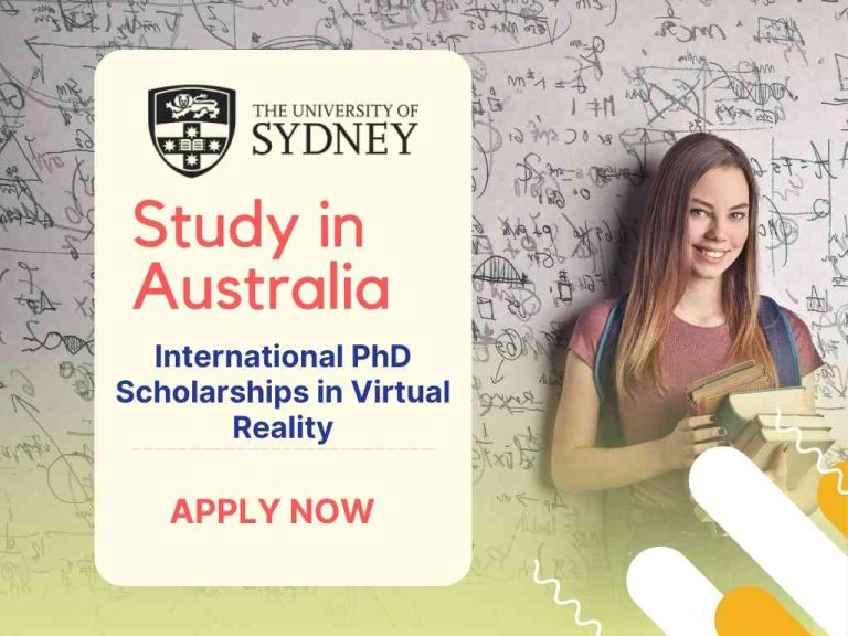 International PhD Scholarships in Virtual Reality at the University of Sydney 17 International PhD Scholarships in Virtual Reality