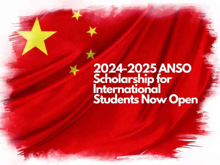 2024 2025 ANSO Scholarship for International Students Now Open