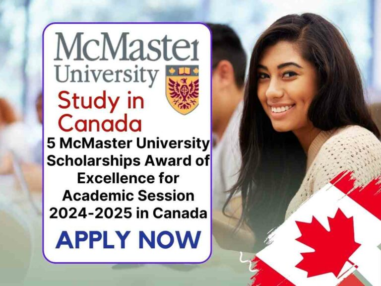 5 McMU Scholarships Award of Excellence for 2024-2025 Canada