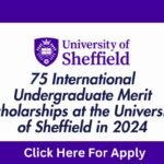 75 International Undergraduate Merit Scholarships at the University of Sheffield in 2024