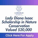 Lady Diana Isaac Scholarship Valued $20,000 in Nature Conservation