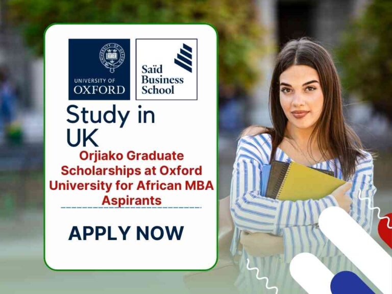 Orjiako Graduate Scholarships at Oxford University for African MBA Aspirants