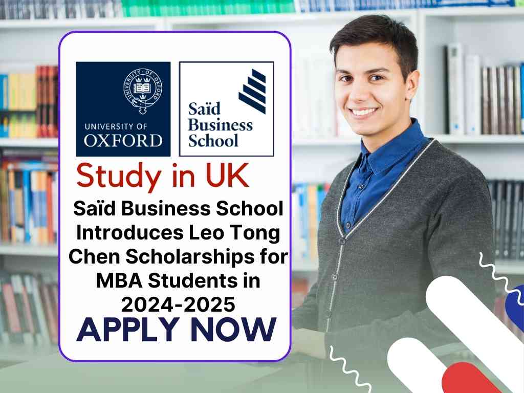 Saïd Business School Introduces Leo Tong Chen Scholarships for MBA Students in 2024-2025