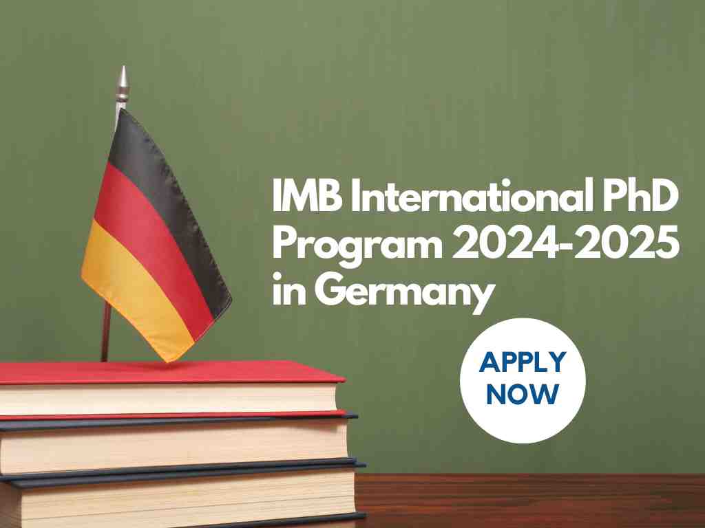 IMB International PhD Program 2024-2025 in Germany