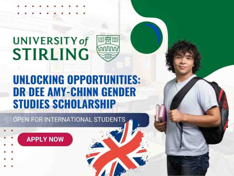 Unlock academic doors with the Dr Dee Amy-Chinn Gender Studies Scholarship. £2,000 award. Apply now for postgraduate excellence.