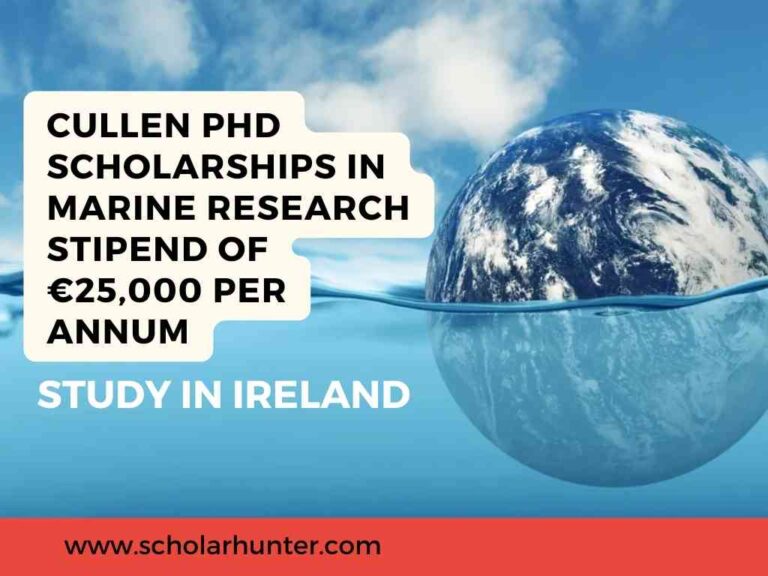 Cullen PhD Scholarships in Marine Research