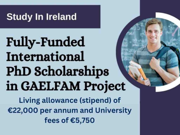 International GAELFAM Project Scholarships 2024 (Fully Funded)