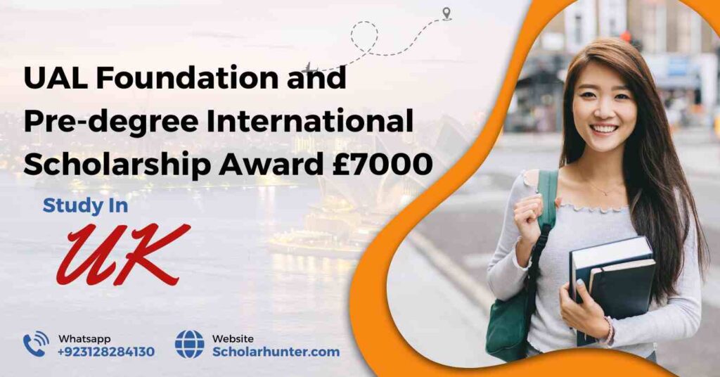 UAL Foundation and Pre-degree International Scholarship Award £7000
