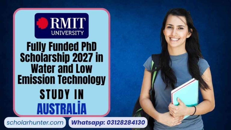 Fully Funded PhD Scholarship 2027 in Water and Low Emission Technology austrailia