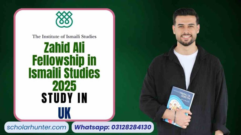 Zahid Ali Fellowship in Ismaili Studies UK 2025 – Partial Funding 30 Zahid Ali Fellowship in Ismaili Studies UK 2025