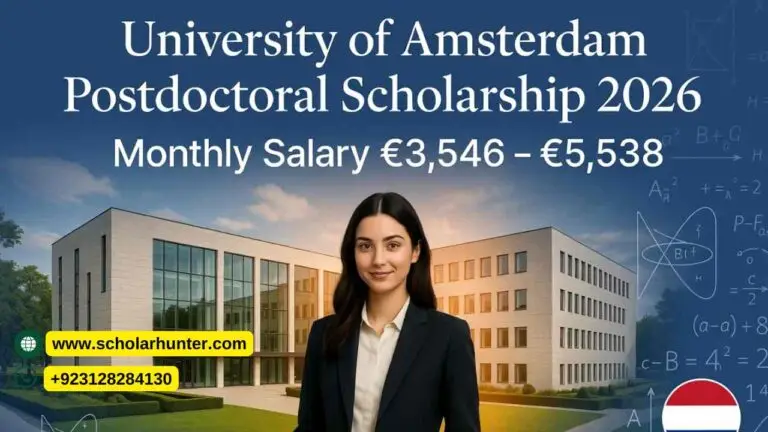 University of Amsterdam Postdoctoral Scholarship 2026 in Mathematics (Fully Paid Research Position) 8 University of Amsterdam Postdoctoral Scholarship 2026 in Mathematics (Fully Paid Research Position)