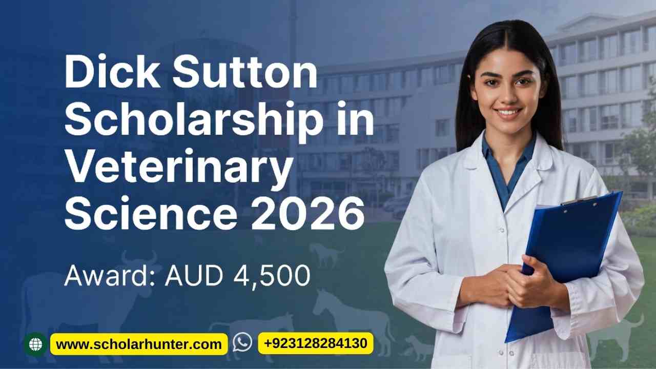 Dick Sutton Scholarship in Veterinary Science 2026 at UQ – AUD 4,500 Award s