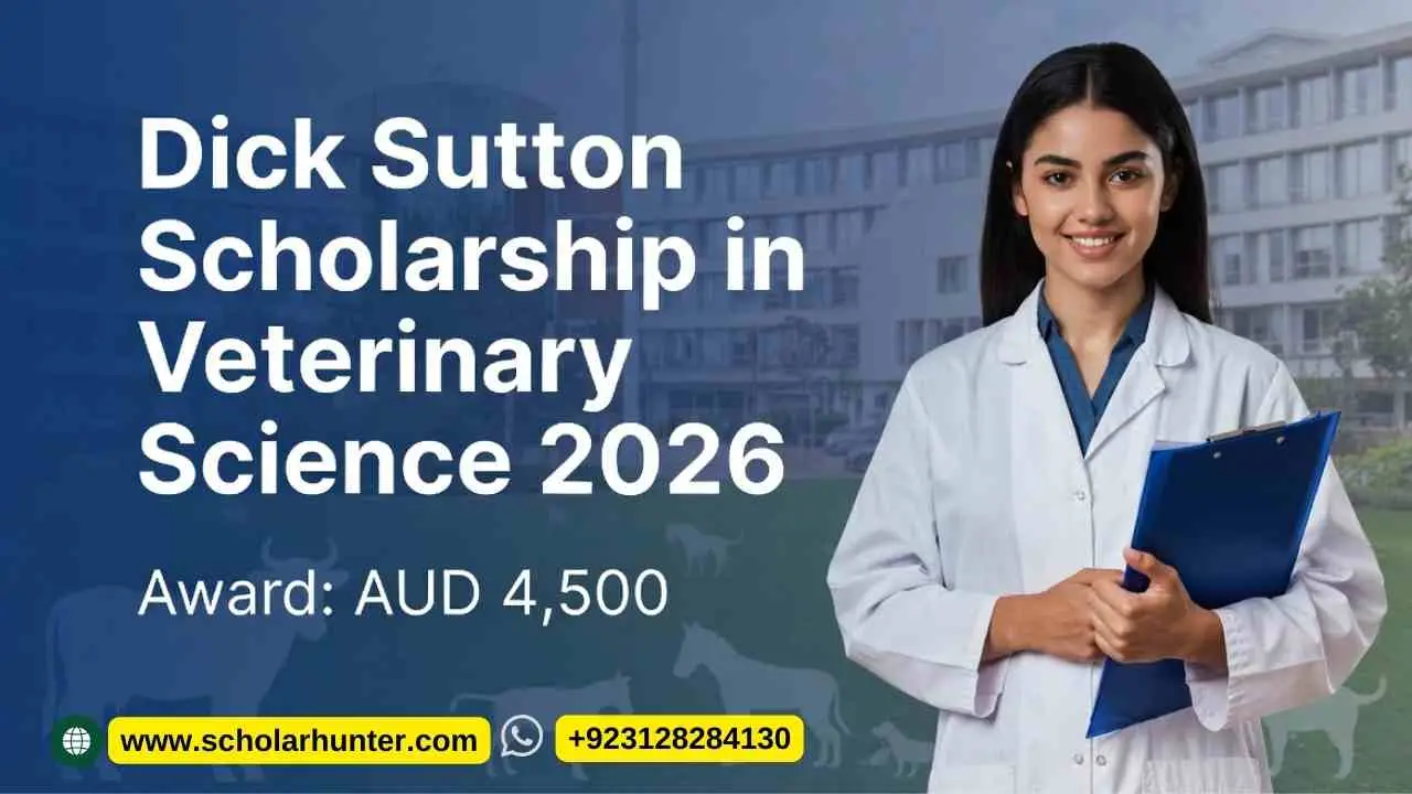 Dick Sutton Scholarship in Veterinary Science 2026 at UQ – AUD 4,500 Award s