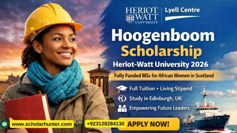 Hoogenboom Scholarship at Heriot-Watt University 2026 | Fully Funded MSc in Scotland