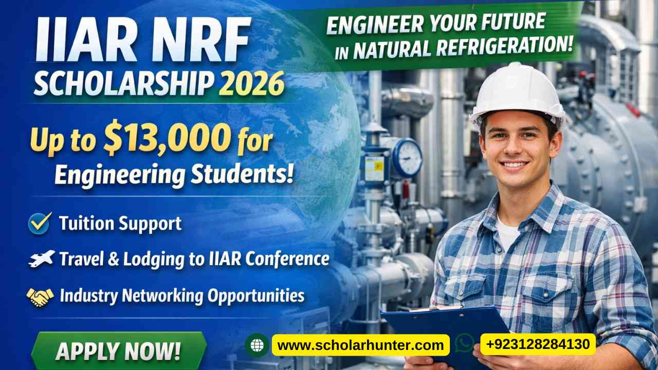 IIAR NRF Scholarship 2026 in USA – Up to $13,000 for Engineering Students (Apply Online)