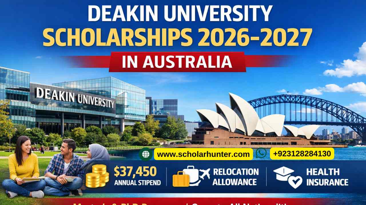 Deakin University Scholarships 2026-2027 in Australia (Fully Funded $37,450 Stipend) 1 Deakin University Scholarships 2026-2027 in Australia
