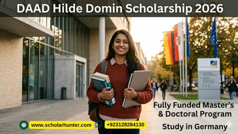 DAAD Hilde Domin Scholarship 2026 – Fully Funded Opportunity for Students & Researchers