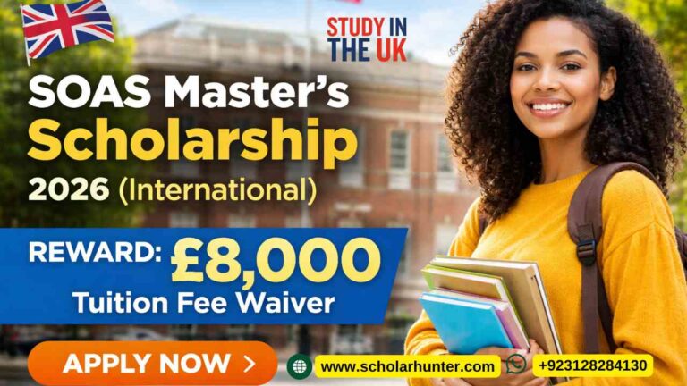 SOAS Master’s Scholarship 2026 (International) in UK – £8,000 Funding for Global Students