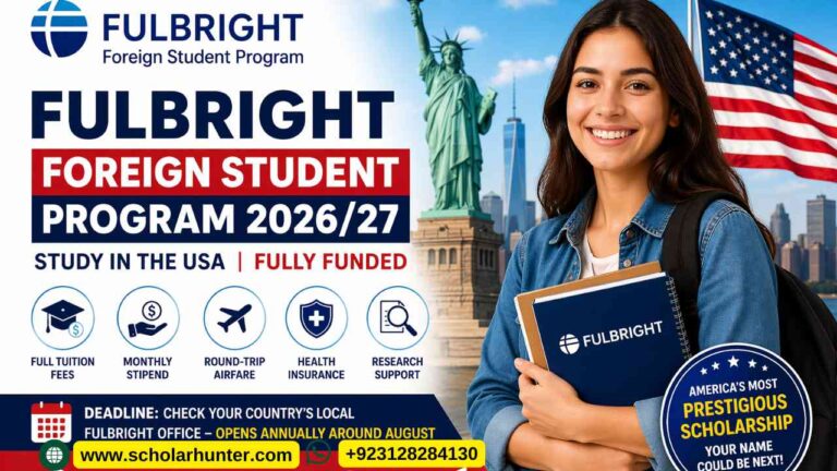 Fulbright Foreign Student Program 2026/27 – Fully Funded USA Scholarship (Apply Now)