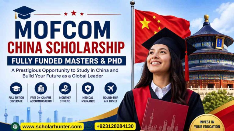 MOFCOM China Scholarship 2026/27 – Fully Funded Masters & PhD in China