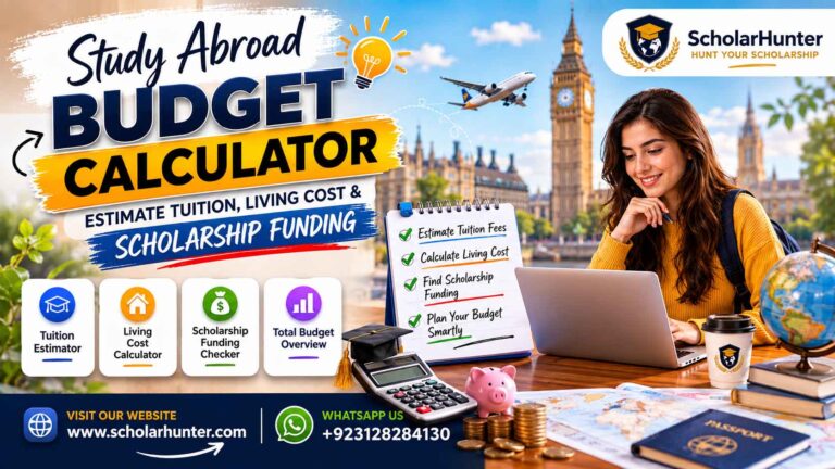 Study Abroad Budget Calculator – Estimate Tuition, Living Cost & Scholarship Funding