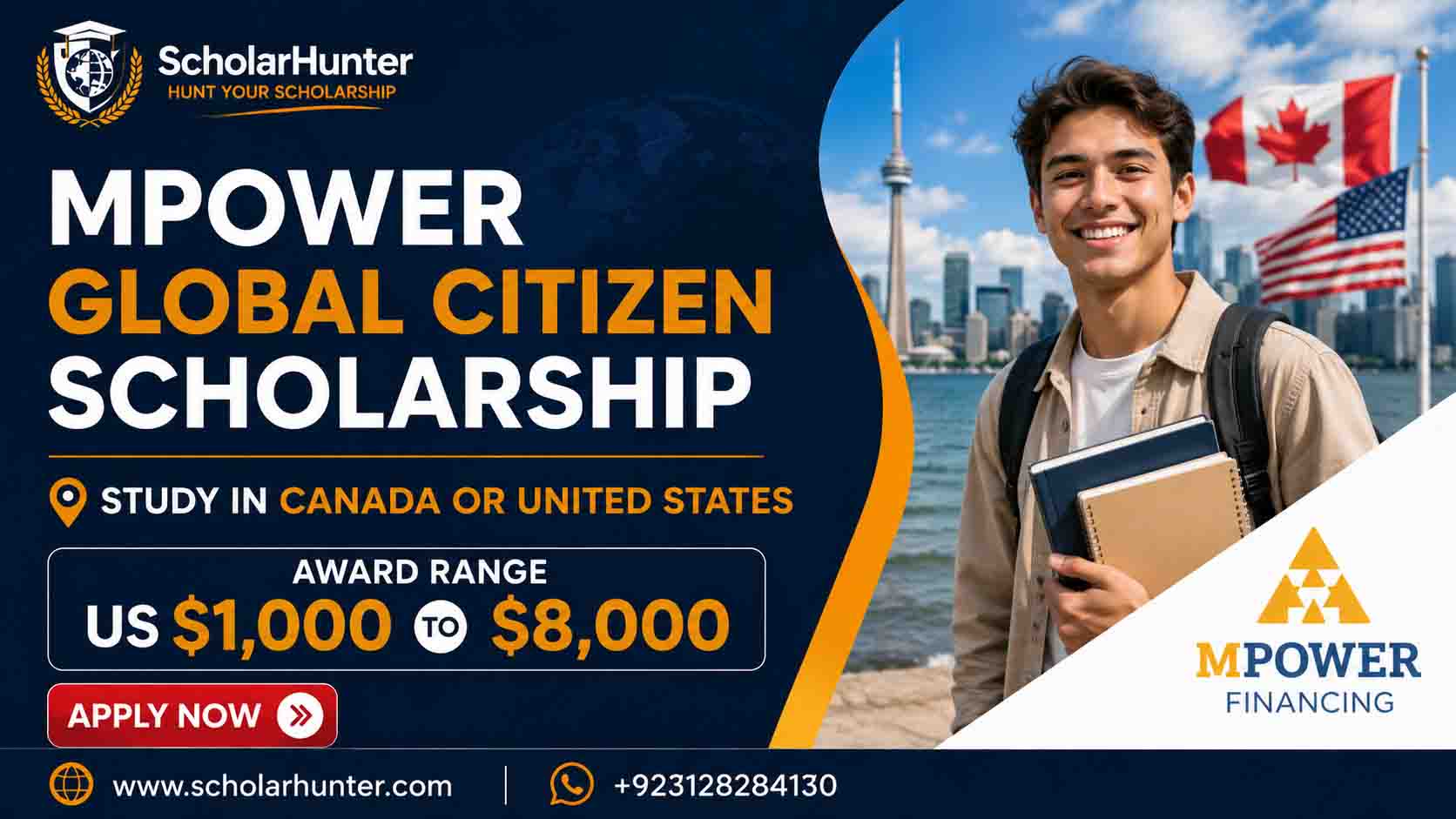 MPOWER Global Citizen Scholarship in Canada and USA | Awards up to US $8,000 1 MPOWER Global Citizen Scholarship in Canada and USA | Awards up to US $8,000