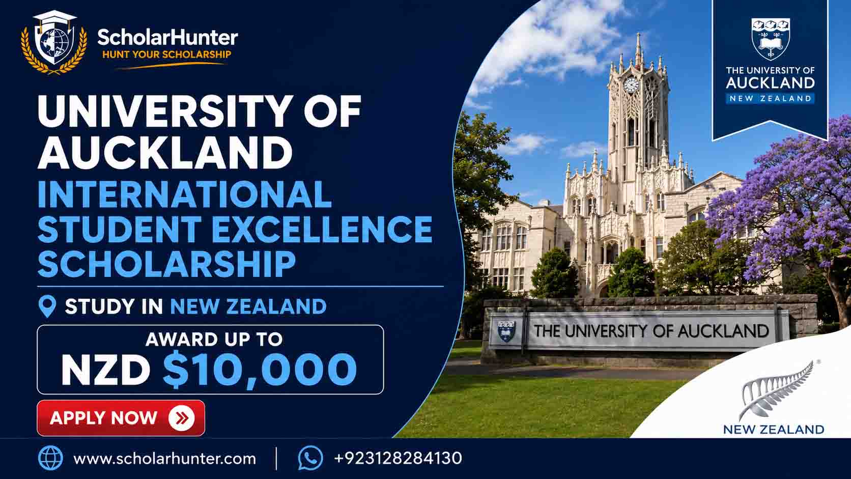 University of Auckland International Student Excellence Scholarship in New Zealand | Up to NZD $10,000 1 University of Auckland International Student Excellence Scholarship in New Zealand | Up to NZD $10,000