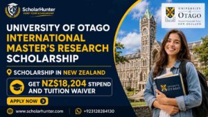 University of Otago International Master’s Research Scholarship