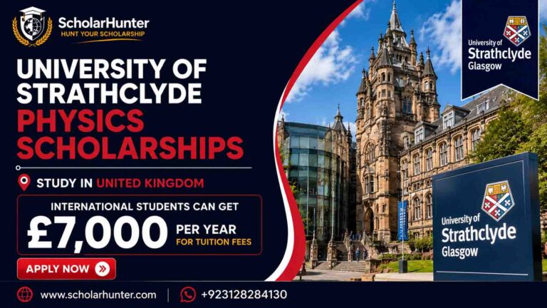 University of Strathclyde Physics Scholarships For Interntional Students 4 University of Strathclyde Physics Scholarships in the UK. International students can get £7,000 per year for tuition fees