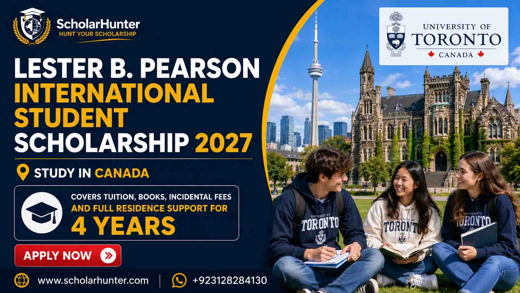 Lester B. Pearson International Student Scholarship 2027 1 Lester B. Pearson International Student Scholarship 2027 Opens